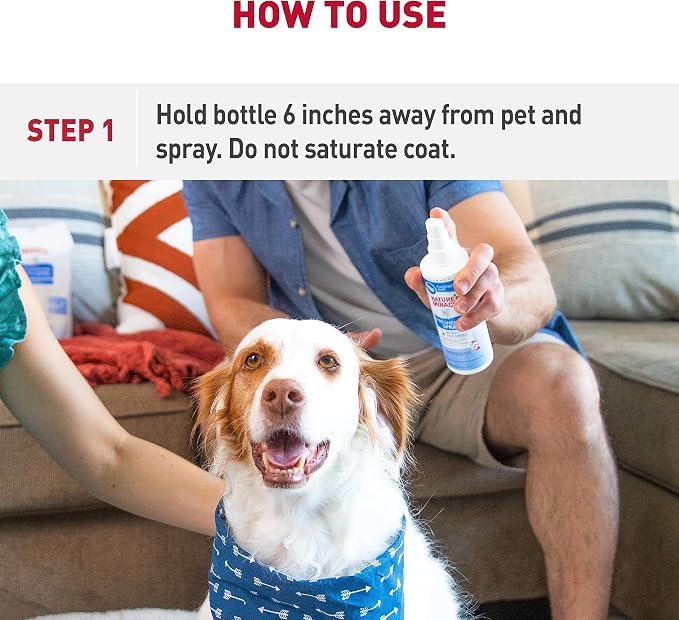 Nature's Miracle Freshening Spray for Dogs Freshens Dog’s Coat Between Baths and Neutralizes Tough Odors with Sunkissed Breeze Scent, 8 Ounces (Pack of 2)