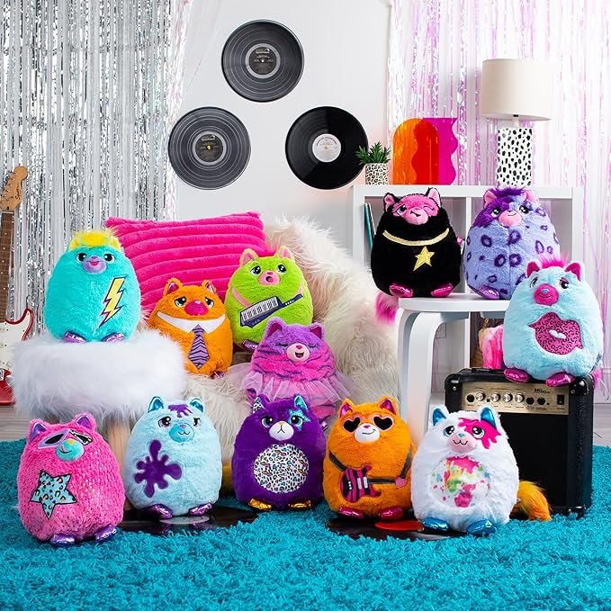 Basic Fun Misfittens Cats - Surprise Collectible Plush - Series 3 Wild Cats, Kittens, Stuffed Cat Plushie, Furry Surprise Toy for Girls, Boys, Kids and Toddlers Ages 3+
