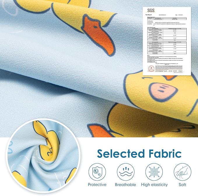 cyeollo Recovery Suit for Dogs Surgery Suit Female Spay Soft Pet Onesie Bodysuit Male Dog Neuter, Small Dogs Surgical Recovery Shirt, Yellow Duck, XS