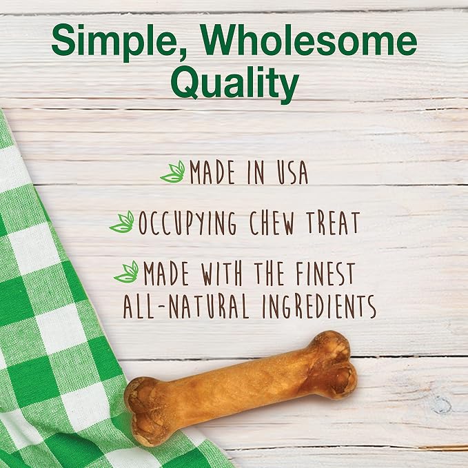 Nylabone Healthy Edibles Natural Puppy Chews Long Lasting Treats for Puppies, Turkey & Sweet Potato Dog Treats, X-Small/Petite (16 Count)
