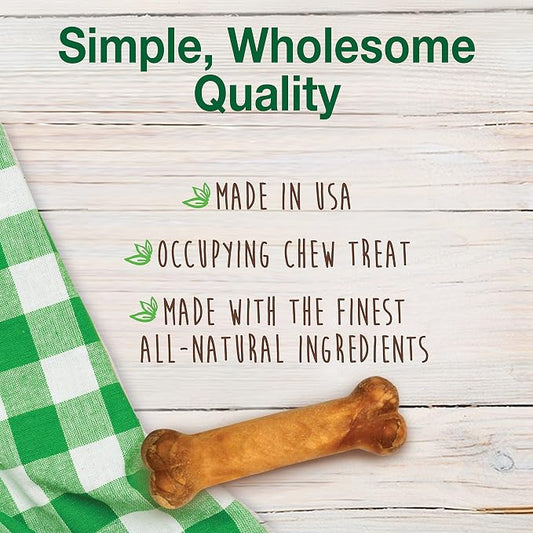 Nylabone Healthy Edibles Natural Puppy Chews Long Lasting Treats for Puppies, Turkey & Sweet Potato Dog Treats, X-Small/Petite (16 Count)