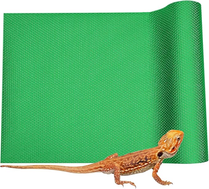 Bearded Dragon Tank Accessories, 120 Gallon Reptile Terrarium Mat Liner, Bearded Dragon Substrate for 4x2x2 Reptile Enclosure, Green