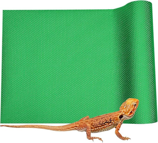 Bearded Dragon Tank Accessories, 120 Gallon Reptile Terrarium Mat Liner, Bearded Dragon Substrate for 4x2x2 Reptile Enclosure, Green