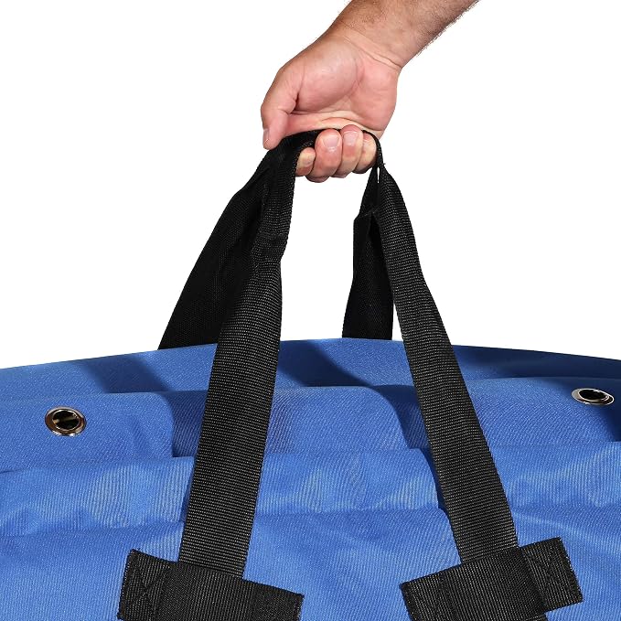 Majestic Ally 1200 D Nylon Fabric Large 44” x 20” x 16” and Extra Large 53"x 24" 20" Heavy-Duty Hay Bale Storage Bag (Red), Royal Blue, youth large / 11-13
