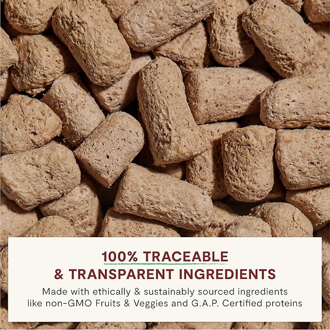 Open Farm, RawMix Freeze Dried Raw Morsels, Dog Food Topper & Mixer, High Protein & Bone Broth Infused with 95% Real Meat, Organs & Bones, Tide & Terrain Recipe with Beef, Salmon & Pollock, 13.5oz Bag