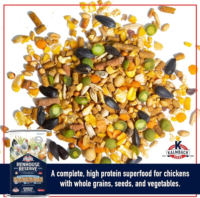 Kalmbach Feeds Henhouse Reserve 17% Whole Grain Complete Layer Feed for Hens, 50 lb
