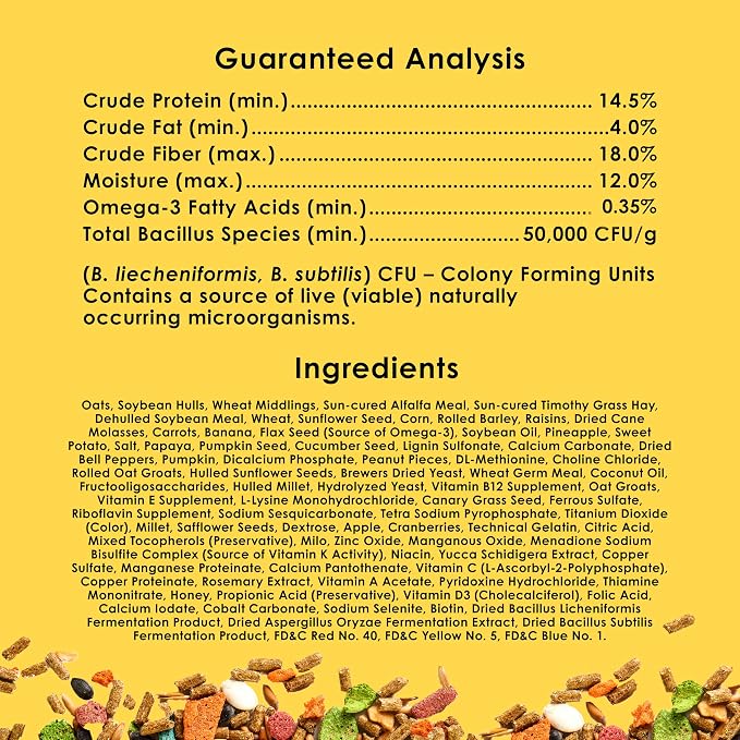 Kaytee Fiesta Rabbit Food, Nutritious and Fun Blend, Supports Dental Health and Digestion, 3.5 pounds
