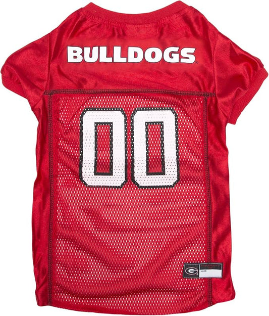 Pets First NCAA College Georgia Bulldogs Mesh Jersey for DOGS & CATS, Medium. Licensed Dog Jersey with your Favorite Football/Basketball College Team