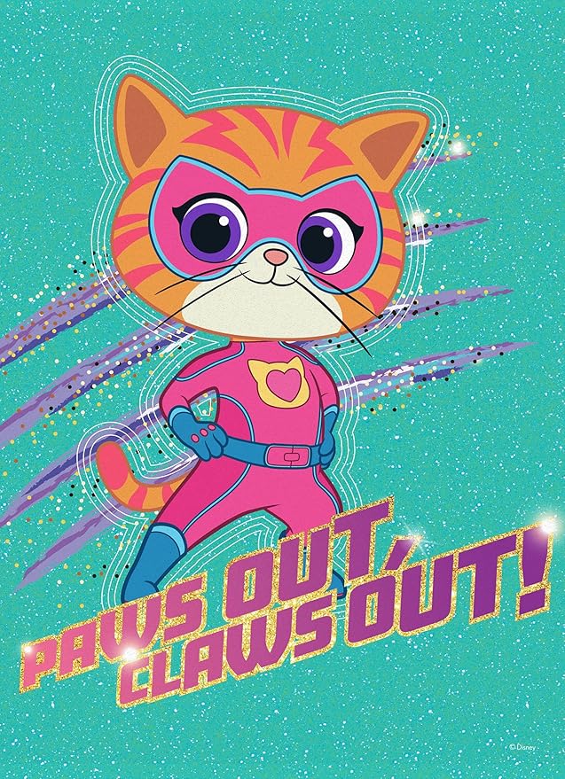 Ceaco - Disney - 4 X 1 Kids Multipack - Super Kitties - Multi Piece Jigsaw Puzzle for Adults -Challenging Puzzle Perfect for Game Nights - Finished Size Varies
