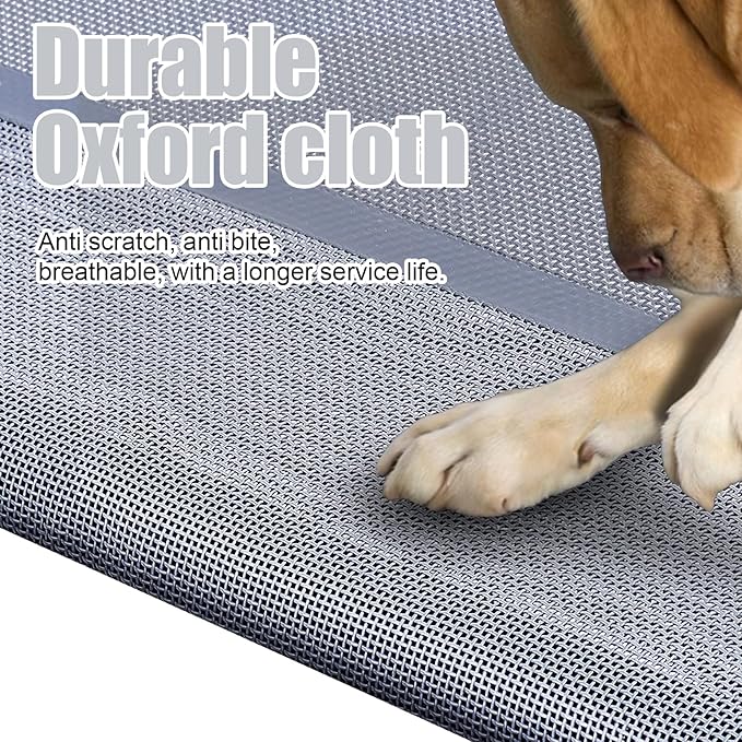 42''Cooling Elevated Dog Bed with Pillow,Outdoor Indoor Raised Dogs Bed with Six Support Feet,Breathable Dog Cot Beds Teslin Medium Large Size Dogs,Pet Hammock Beds, Pet Beds with 4 Ice Pack(Medium)