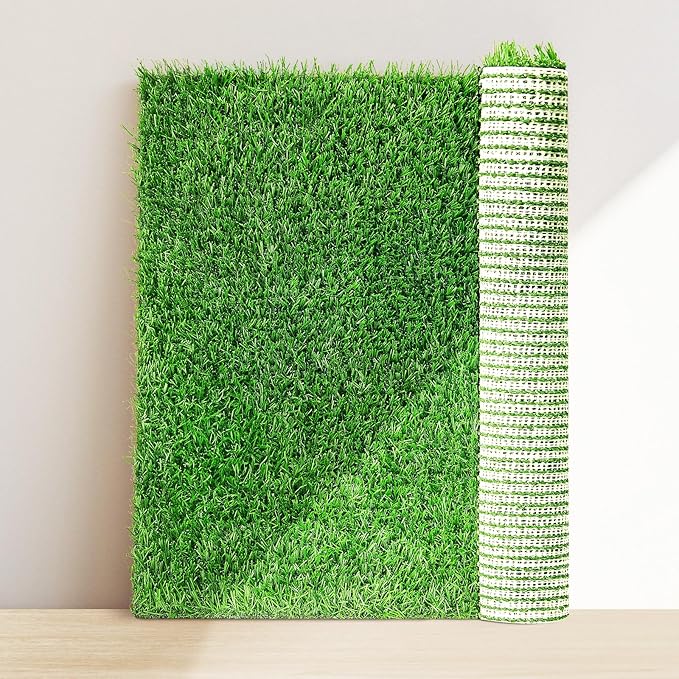 Artificial Grass Pad 59"x 39.4" 1 Pack, Washable Dog Grass Pee Pads Indoor Outdoor Potty Training Replacement Turf Mat for Puppy, Reusable Realistic Fake Grass Patch for Dogs