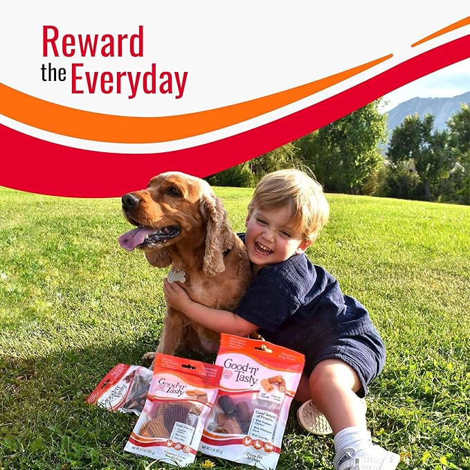 Good 'n' Tasty Triple Flavor Puree Mix-Ins Variety Pack Dog Food Topper Treats for All Dogs, 84 Count, Easy Single-Serve Portions, Added Protein with Chicken, Salmon, Duck, Beef and Rabbit