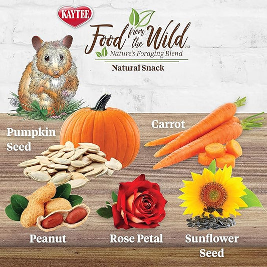 Kaytee Food from The Wild Natural Snack for Pet Hamsters, Gerbils, Rats and Mice, 2 Ounces