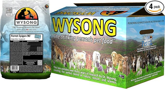 Wysong Ferret Epigen 90 Digestive Support - Starch Free Dry Natural Food for Ferrets,5 Pound (Pack of 4)