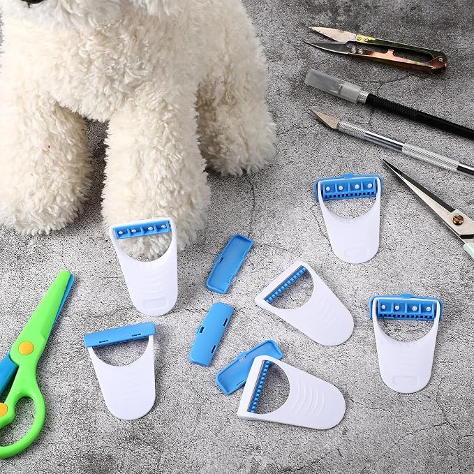 6 Pcs Horse Clippers Grooming Razor Disposable Grooming Razor Fit for Horse and Pet, White