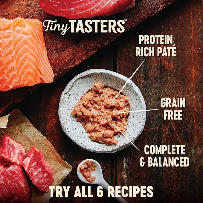 Wellness CORE Tiny Tasters Pate Adult Wet Cat Food,Natural,Protein-Rich,Grain Free,1.75-Ounce Pouch,(Duck),(Pack of 24)