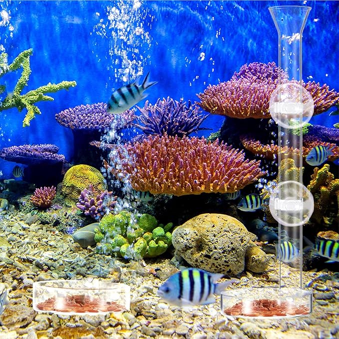 CHENGU 3 Pieces Shrimp Feeding Tube and Dish Set, 10 Inch Glass Shrimp Feeder Tube and 2 Aquarium Dish Bowl Fish Tank Feeding Supplies for Fish Tank Aquarium