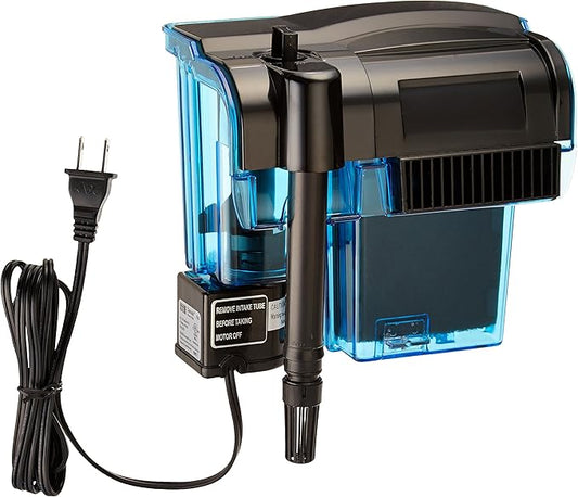 Penn-Plax Cascade 150 Power Filter – Hang-On Filter with Quad Filtration – Great for Freshwater and Saltwater Setups