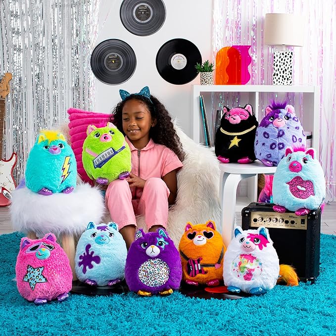 Basic Fun Misfittens Cats - Surprise Collectible Plush - Series 3 Wild Cats, Kittens, Stuffed Cat Plushie, Furry Surprise Toy for Girls, Boys, Kids and Toddlers Ages 3+