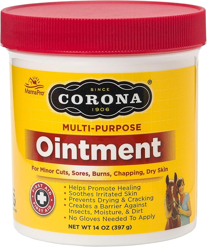 Corona Horse Ointment 14 oz – Multi-Purpose Soothing Relief for Hooves, Skin, Joints, and Muscle Care