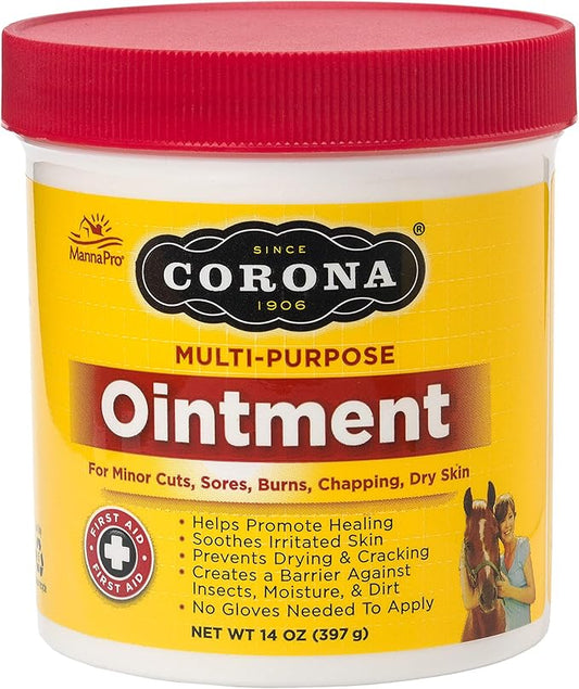 Corona Horse Ointment 14 oz – Multi-Purpose Soothing Relief for Hooves, Skin, Joints, and Muscle Care