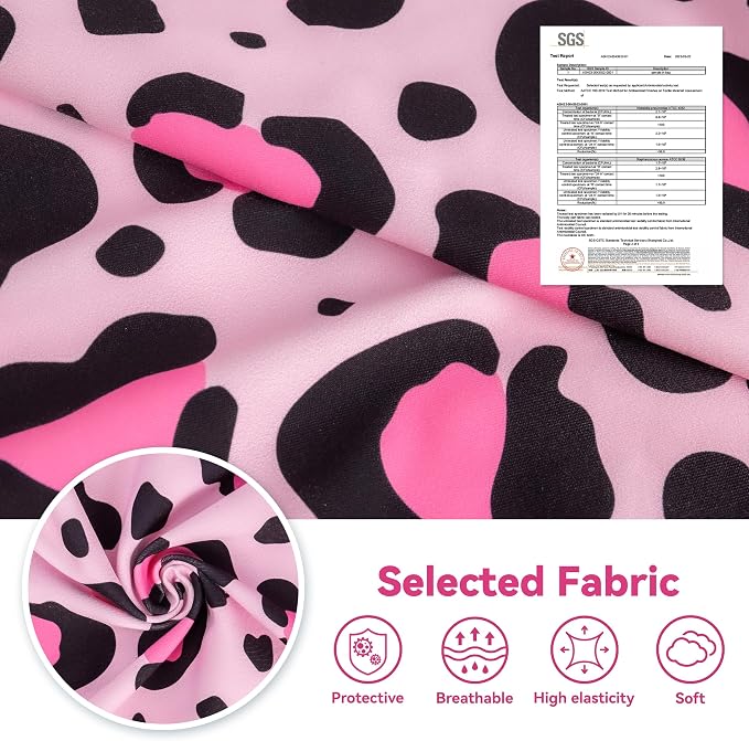 cyeollo Dog Recovery Suit Female, Breathable Surgery Suit for Dogs Female After Spayed, Soft Surgical Body Suit Dog Onesie, E-Collar & Cone Alternative, Anti-Licking Wound Surgery Clothes, Leopard S