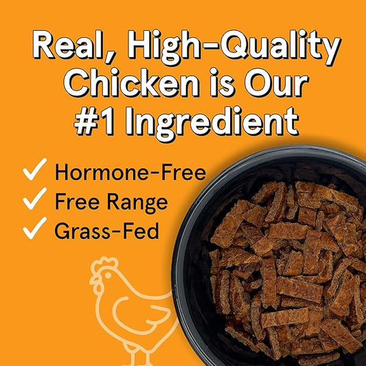 TRMC Real Meat Air Dried Cat Food & Dog Food w/Real Chicken - 14oz of USA-Crafted Grain-Free Dry Dog & Cat Food Sourced from Free-Range, Cage-Free Chicken - All Natural, High Protein Pet Food