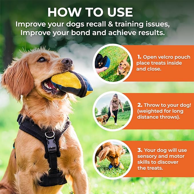 Tug-E-Nuff The Clam | Compact Dog Treat Dispenser Toy with Clever Opening Mechanism | Ideal for Interactive Dog Training | Pocket-Friendly and Size 4.5 inches