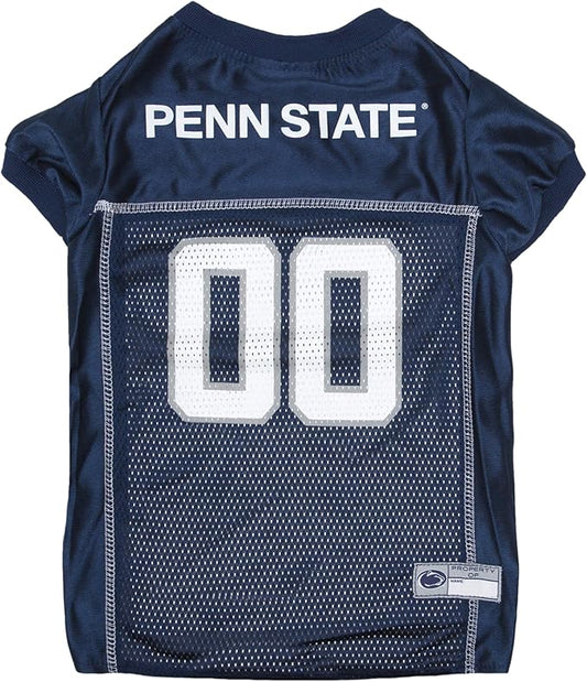 Pets First NCAA College Penn State Nittany Lions Mesh Jersey for DOGS & CATS, Small.Licensed Dog Jersey with your Favorite Football/Basketball College Team
