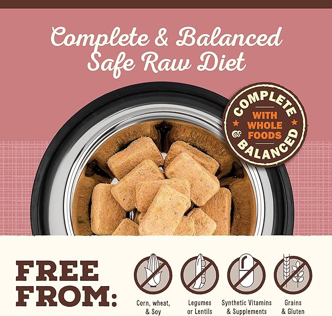 Primal Freeze Dried Raw Dog Food Nuggets, Turkey & Sardine Complete & Balanced Meal, Also Use as Topper or Treat, Premium, Healthy, Grain Free, High Protein Raw Dog Food, 30 oz