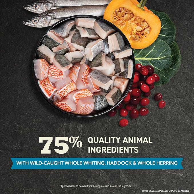 ACANA Grain-free Dry Cat Food, Wild Atlantic, Saltwater Fish with Freeze-Dried Liver, 10lb Bag