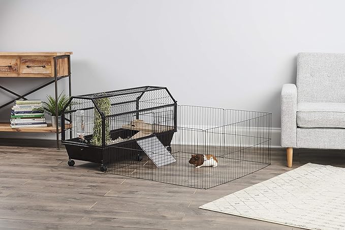 Oxbow Enriched Life Small Animal Accessories - Habitat with Play Yard for Dwarf Rabbits & Guinea Pigs (Large)