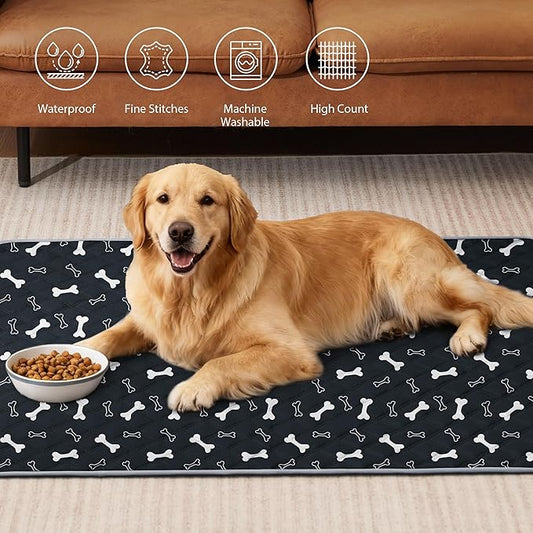 Eterish Reusable Washable Pee Pads for Dogs Large/Extra Large 36'' x 41'' 2 Pack, Absorbent Pet Puppy Dog Training Pads Non-Slip, Waterproof Whelping Potty Pads for Dogs Leak-Proof