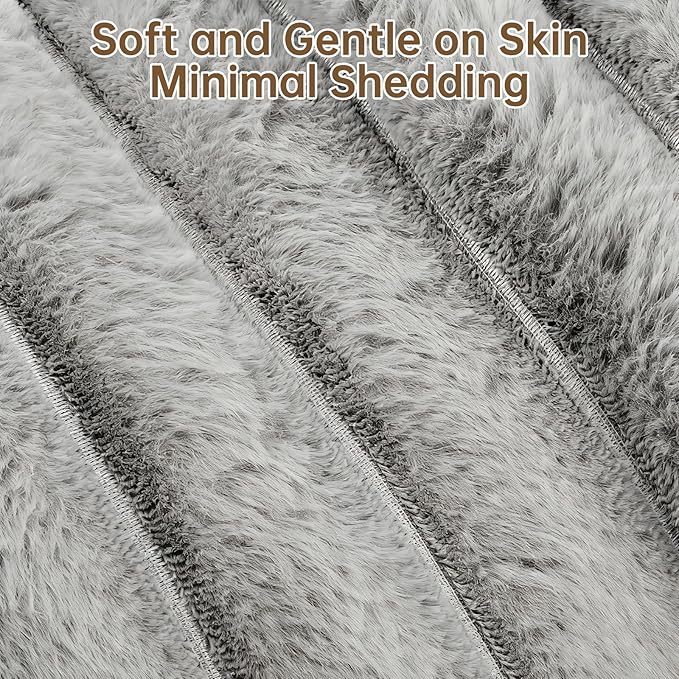 Donut Dog and Cat Bed, Luxurious Comfortable Faux Rabbit Fur Pet Beds, Round Anti-Anxiety Calming Puppy Kitten Bed with Anti-Slip Bottom for Small Medium Dogs & Cats(35", Brown)