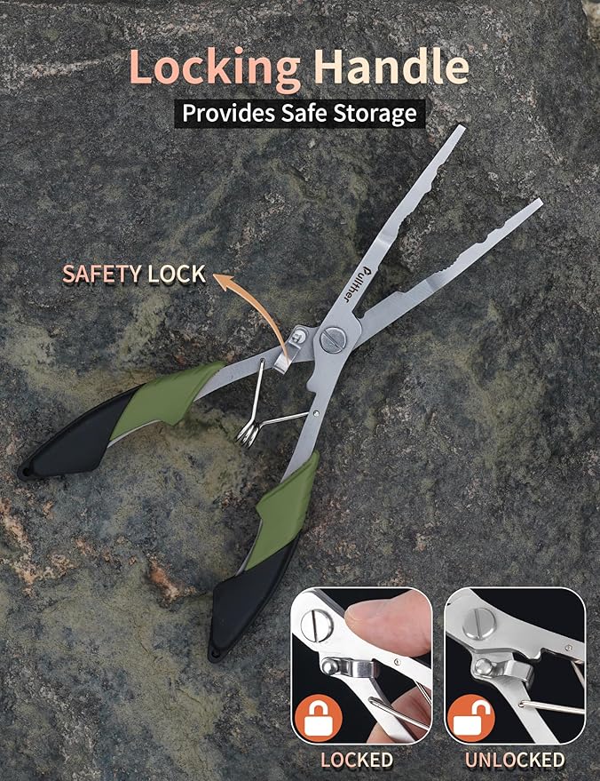 Fishing Gear,Hook Remover Fishing Pliers,Stainless Steel Fishing Tools,Multitool for Saltwater