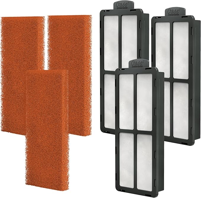 OASE BioStyle Thermo Power Filter with Built-in Heater for Aquariums up to 50 gallons, Multi-Stage Filtration, Easy Maintenance, Quiet Hang on Back Filter, White (Pack of 2)