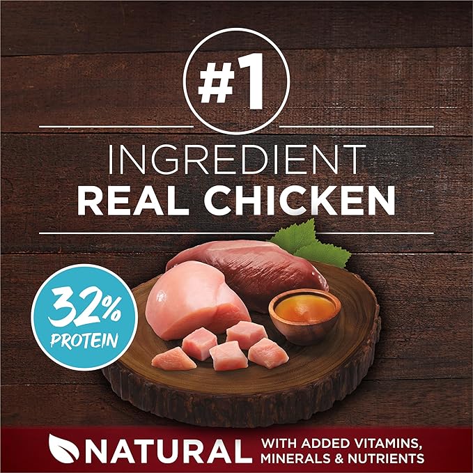 Purina ONE True Instinct with Real Chicken and Duck High Protein Puppy Food Formula Natural with Added Vitamins, Minerals and Nutrients - 27.5 lb (Pack of 1)