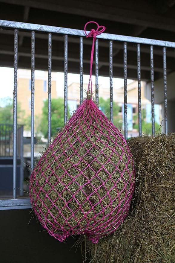 T TEKE 2 pcs Classic Slow hay Feeder hay nets, 40" Length with 2" Holes, Horse Supplies hay Bags for Horses, Goat Feed