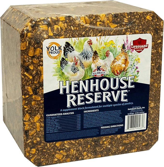 KALMBACH Feeds Henhouse Reserve Poultry Supplement, 20-LB Block