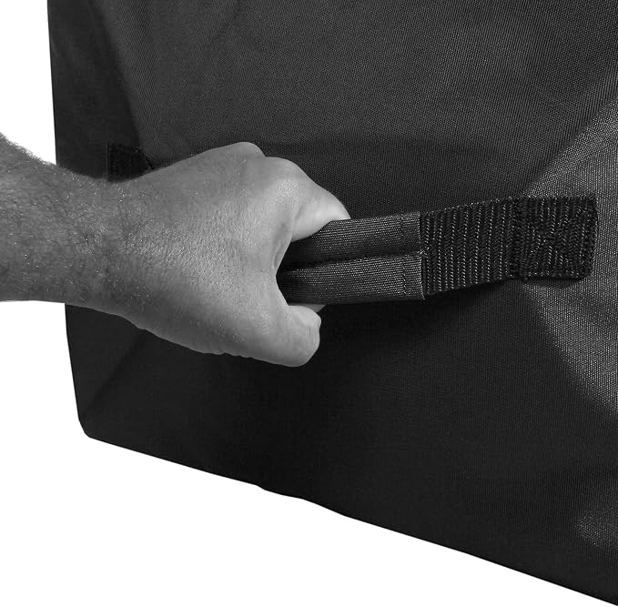 Majestic Ally 1200 D Nylon Fabric Large 44” x 20” x 16” and Extra Large 52" x 27" x21" Heavy-Duty Hay Bale Storage Bag (Black, X-Large)