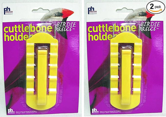 PH Prevue Hendryx 2 Pack Cuttlebone & Treat Holder for Birds