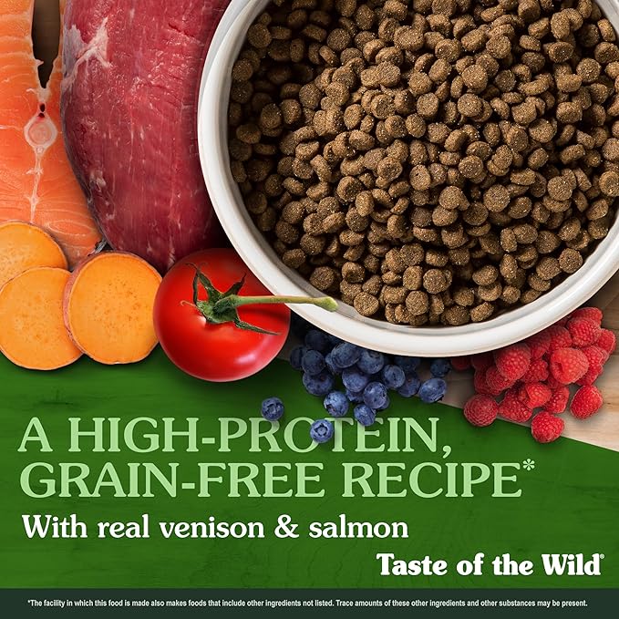 Taste Of The Wild Rocky Mountain Grain-Free Dry Cat Food With Roasted Venison & Smoke-Flavored Salmon 14lb