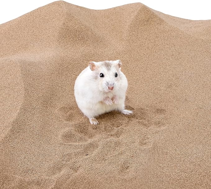 Niteangel Hamster Desert Bath Sand | No-Dust Bath or Potty Litter for Hamster Chinchillas Gerbil Mice Degu or Other Small Pets
