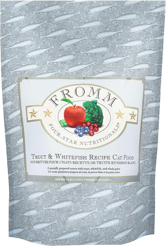 Fromm Four-Star Nutritionals Trout & Whitefish Cat Food - Premium Dry Cat Food - Trout Recipe - 4 lb