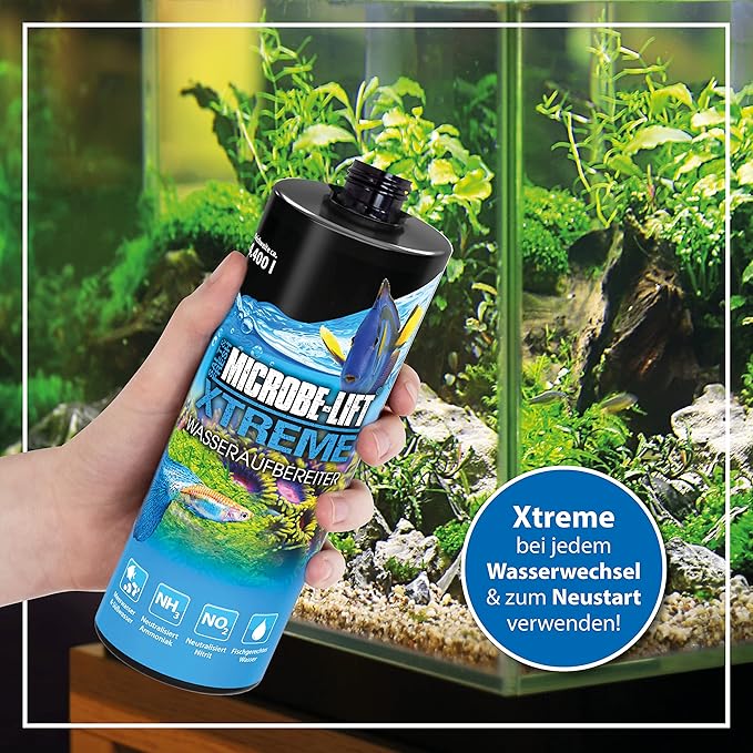 Microbe-Lift Xtreme Water Conditioner Treatment for Aquariums and Fish Tanks, All-in-One Treatment for Freshwater and Saltwater Fish Aquarium, 1 Gallon