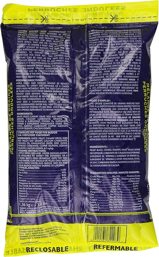 Parakeet/Budgie Staple VME Seed, 3-Pound