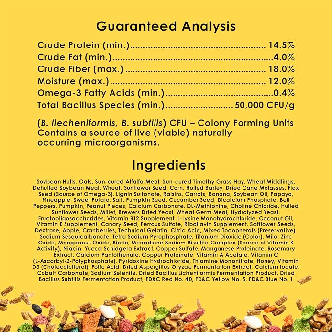 Kaytee Fiesta Rabbit Food, Nutritious and Fun Blend, Supports Dental Health and Digestion, 25 Pounds