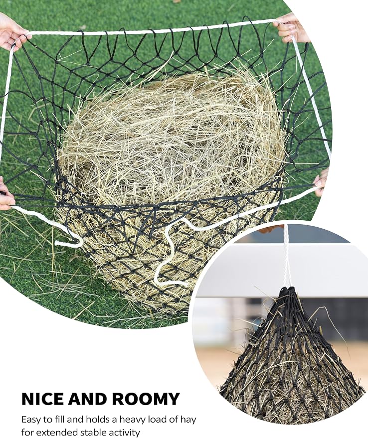 Harrison Howard Slow Feed Hay Net Horse-Black