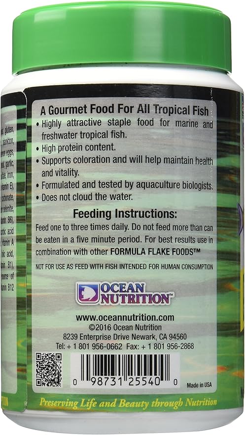Ocean Nutrition Formula Two Flakes 5.5-Ounces (154 Grams) Jar