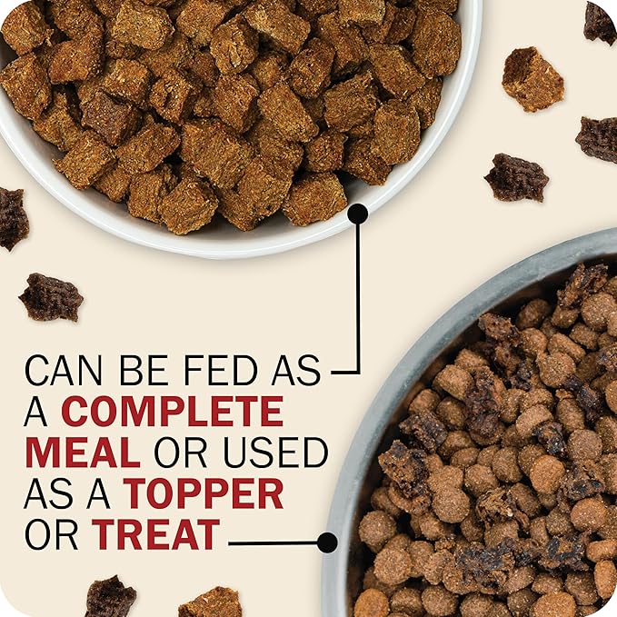 Redbarn Powerfood Air Dried Dog Food - 96% Chicken & Chicken Organs - High Protein Grain-Free Non-GMO Premium Dry Full Feed or Topper Made in USA with Omega 3 Salmon Oil Flaxseed - 5lb